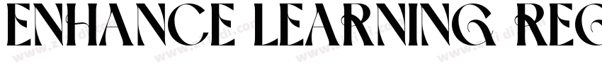 ENHANCE LEARNING REG字体转换